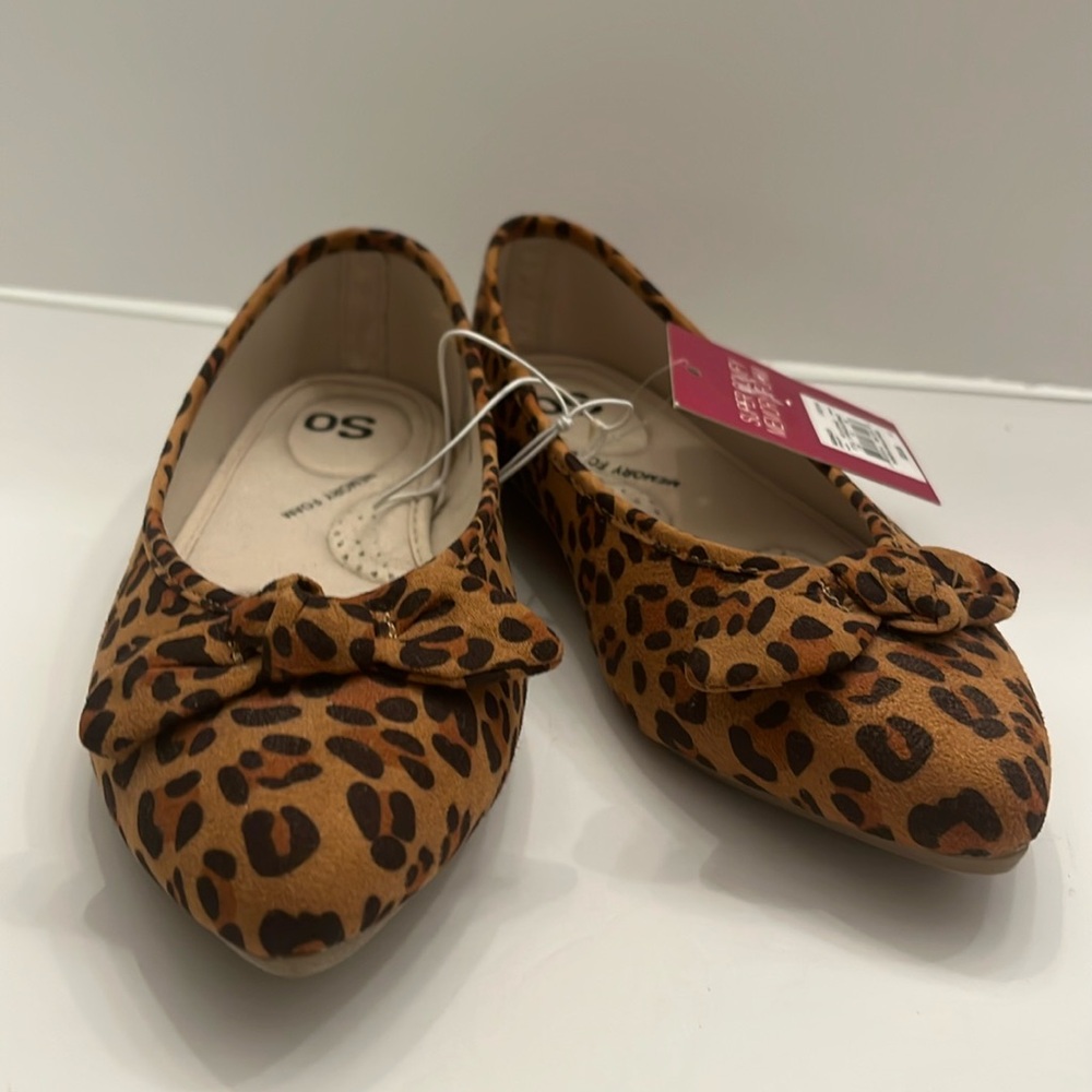 NWT SO Leopard Print Slip-Ons